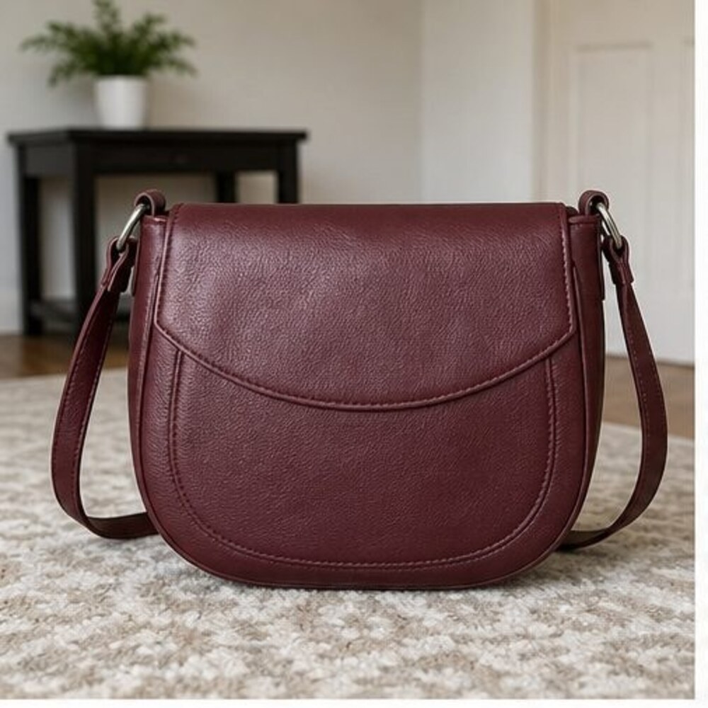 Merlot Vegan Leather Bag